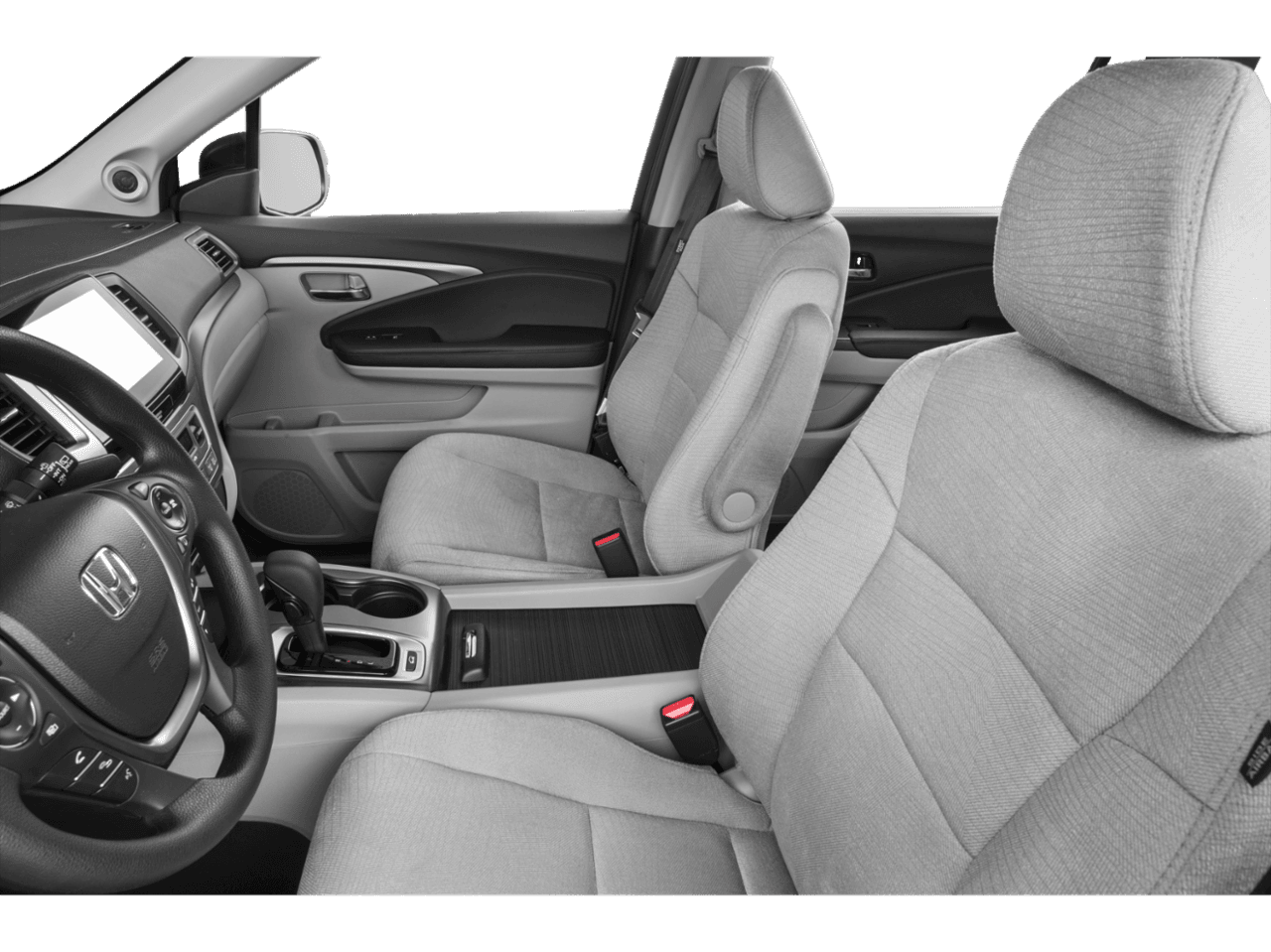 2018 Honda Pilot EX - Interior Driver's Side with Door Open, Front Seat Feature