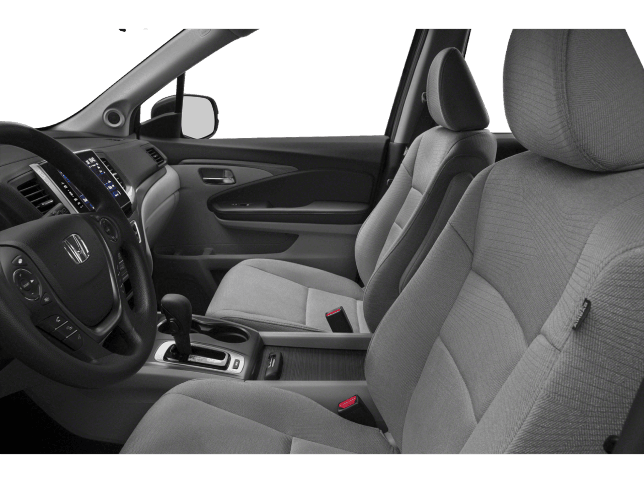 2018 Honda Pilot EX - Interior Driver's Side with Door Open, Front Seat Feature