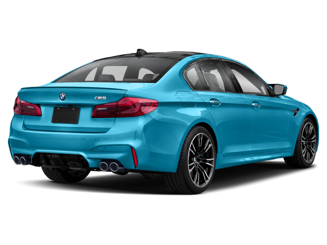 2018 BMW M5  - Rear 3/4, facing to the right