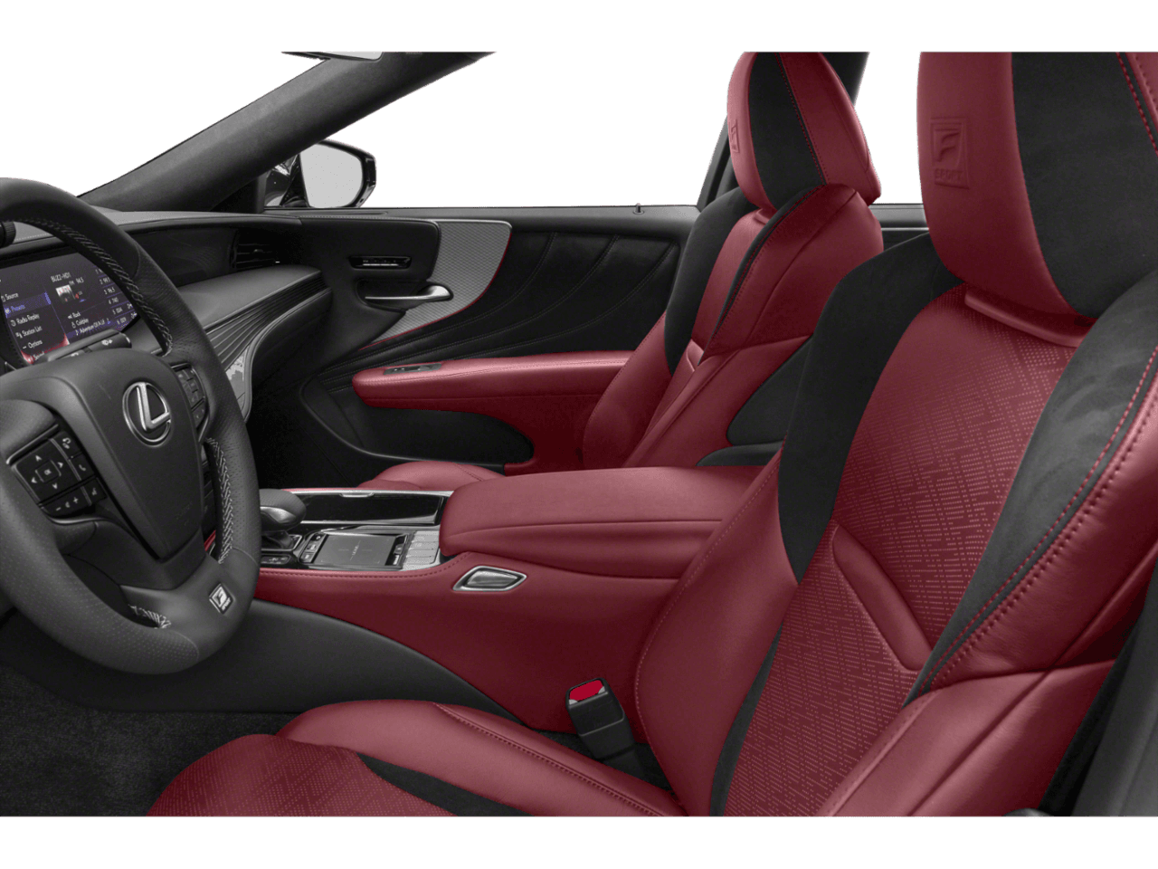 2018 Lexus LS LS 500 F Sport - Interior Driver's Side with Door Open, Front Seat Feature