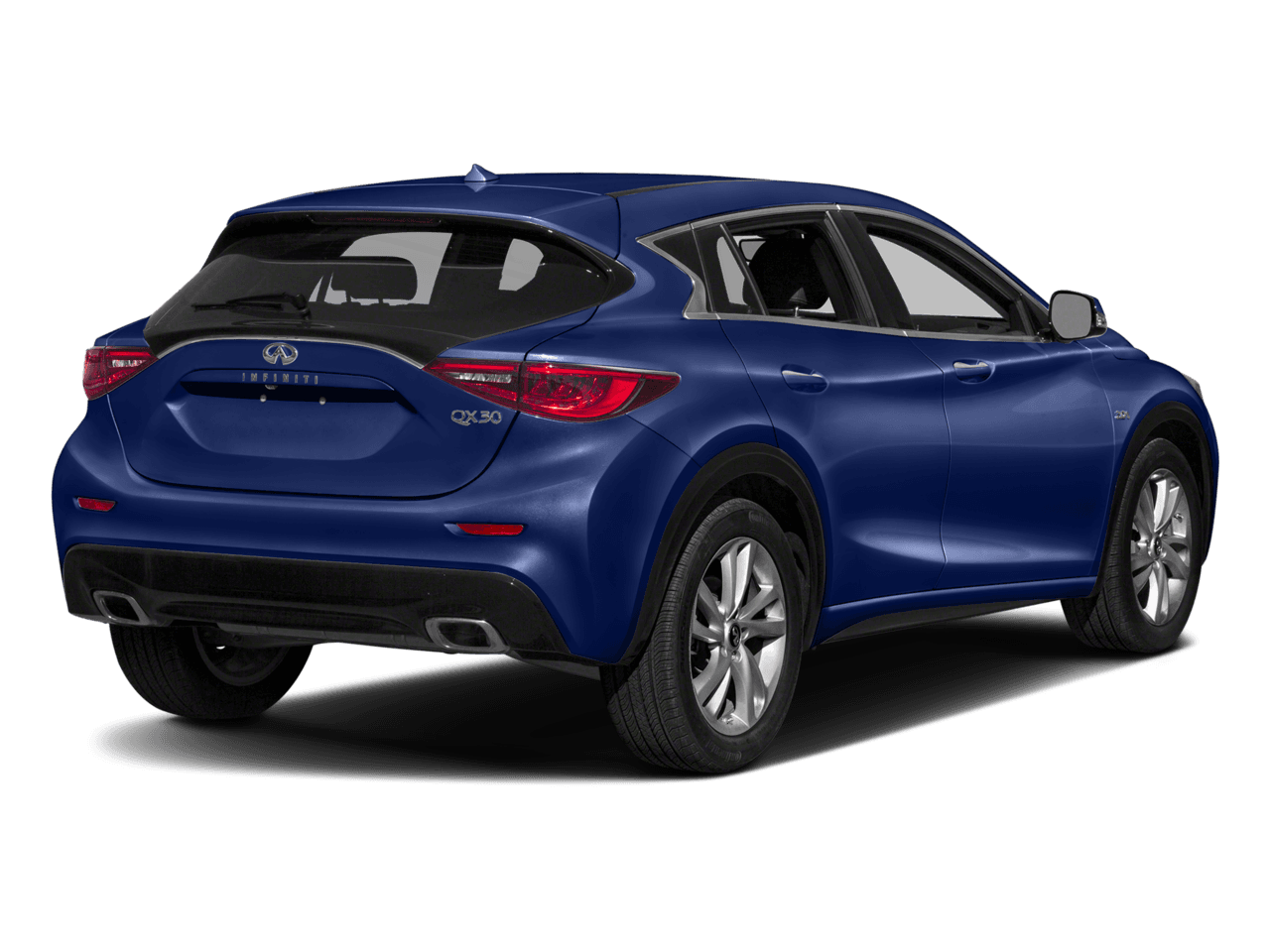 2018 INFINITI QX30 SPORT - Rear 3/4, facing to the right