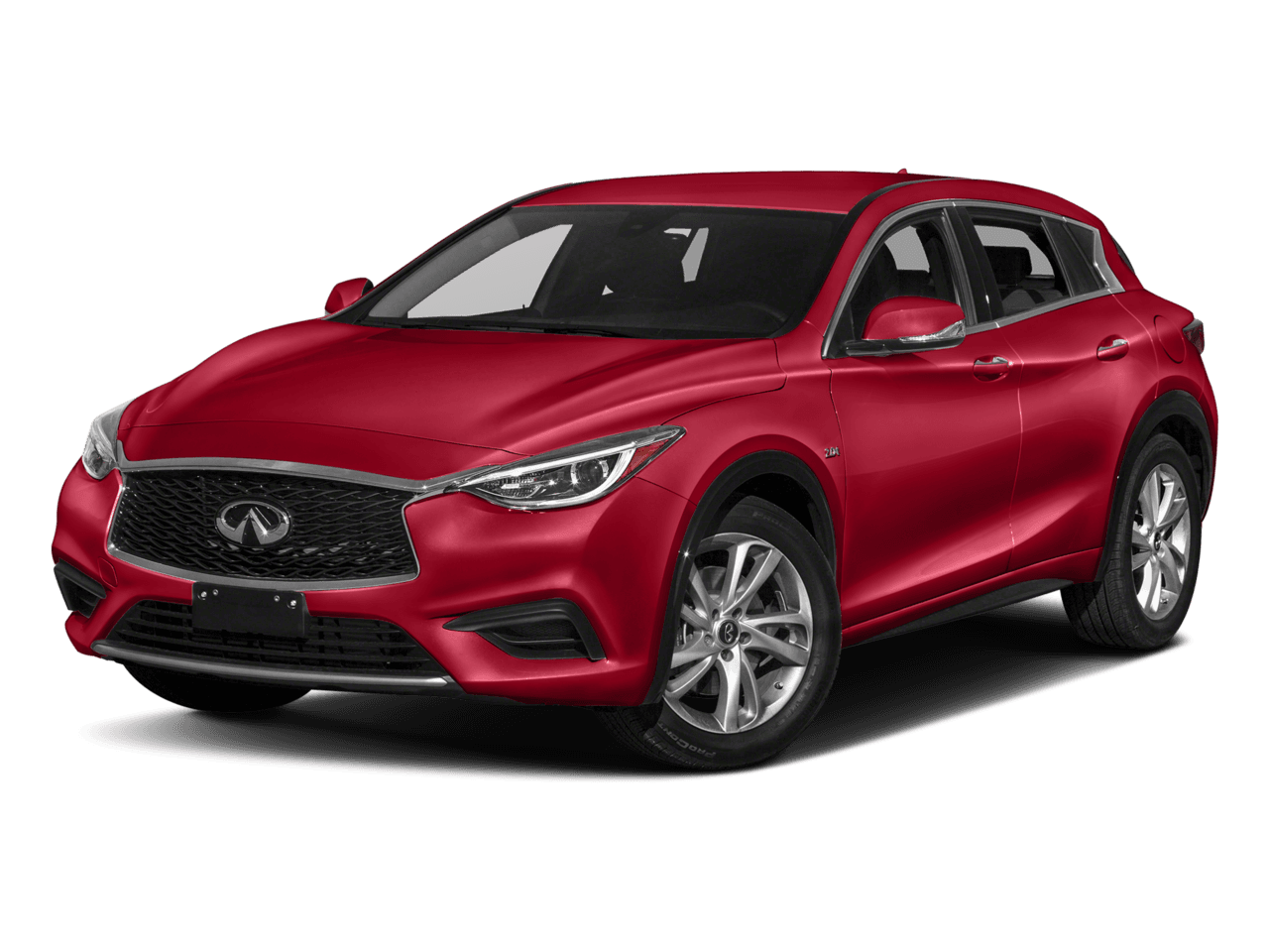 2018 INFINITI QX30 LUXE - Front 3/4, facing to the left