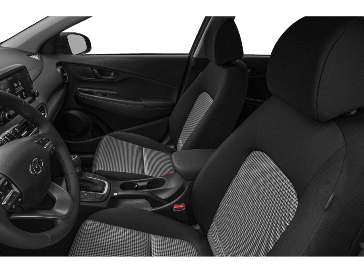 2018 Hyundai Kona SE - Interior Driver's Side with Door Open, Front Seat Feature