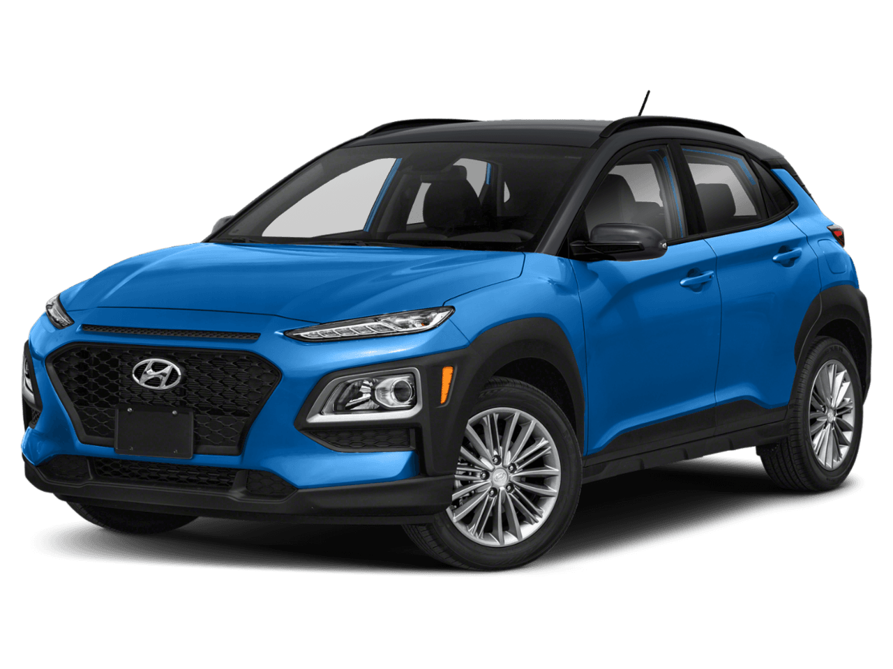 2018 Hyundai Kona SEL - Front 3/4, facing to the left