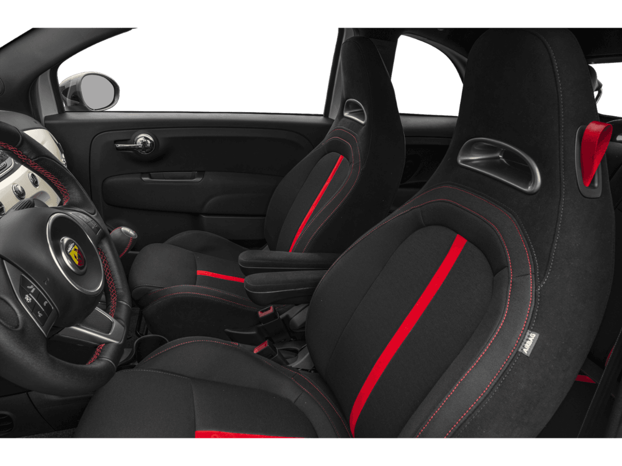 2018 FIAT 500c Abarth - Interior Driver's Side with Door Open, Front Seat Feature