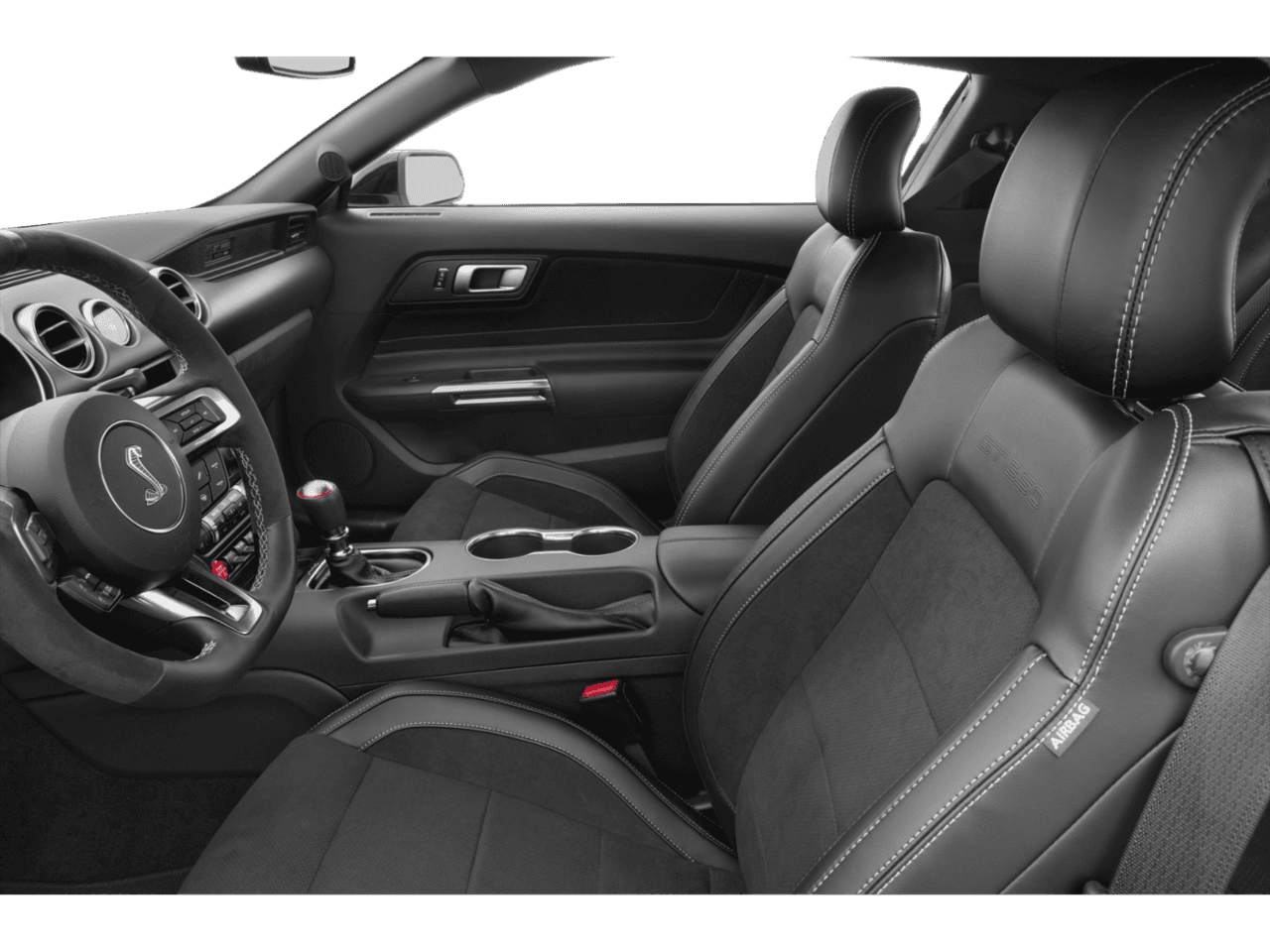 2016 Ford Mustang 2dr Fastback Shelby GT350R - Interior Driver's Side with Door Open, Front Seat Feature