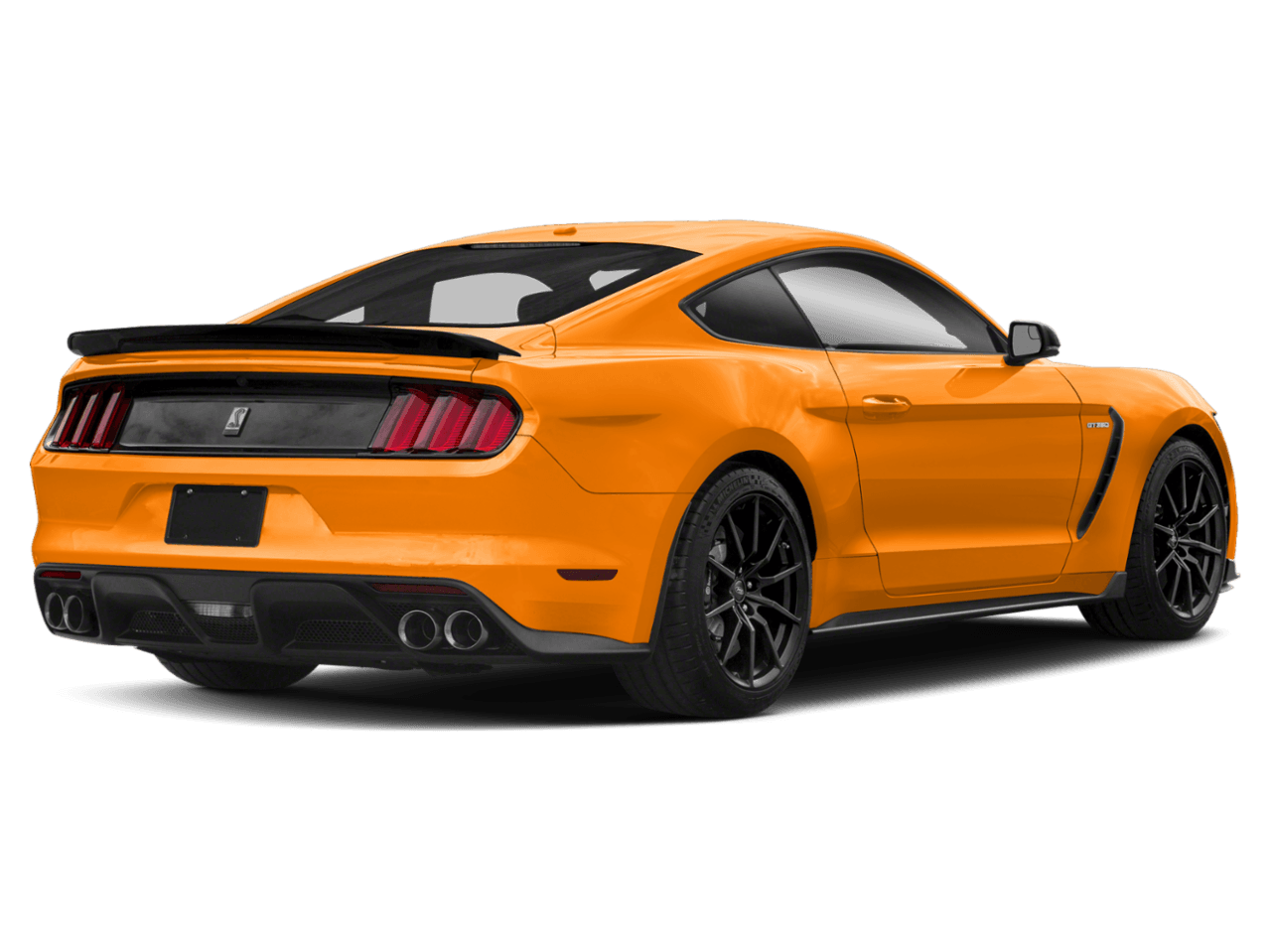 2018 Ford Mustang Shelby GT350R Fastback - Rear 3/4, facing to the right