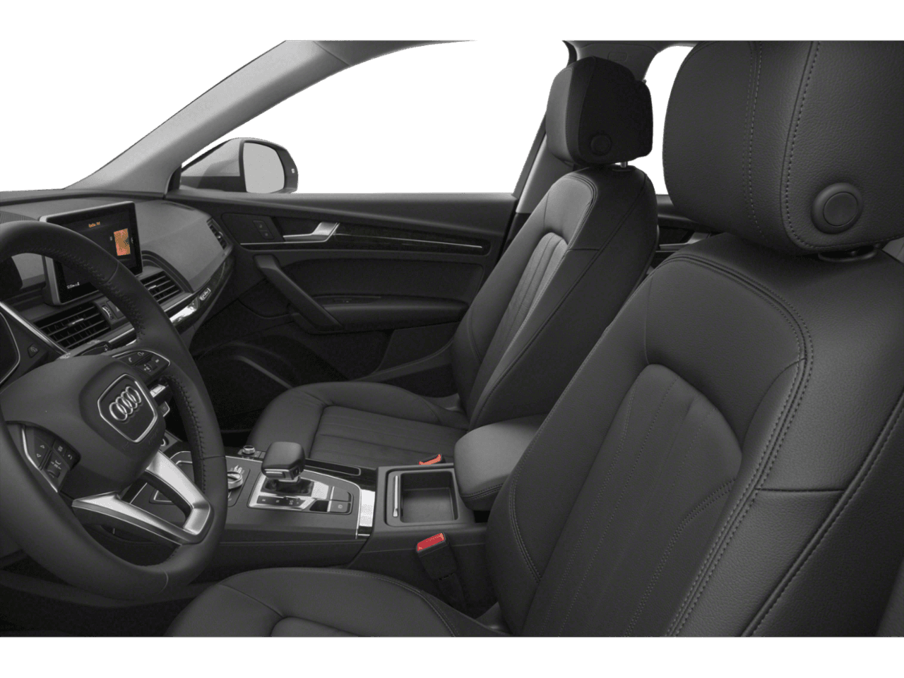2018 Audi Q5 Tech Premium Plus - Interior Driver's Side with Door Open, Front Seat Feature