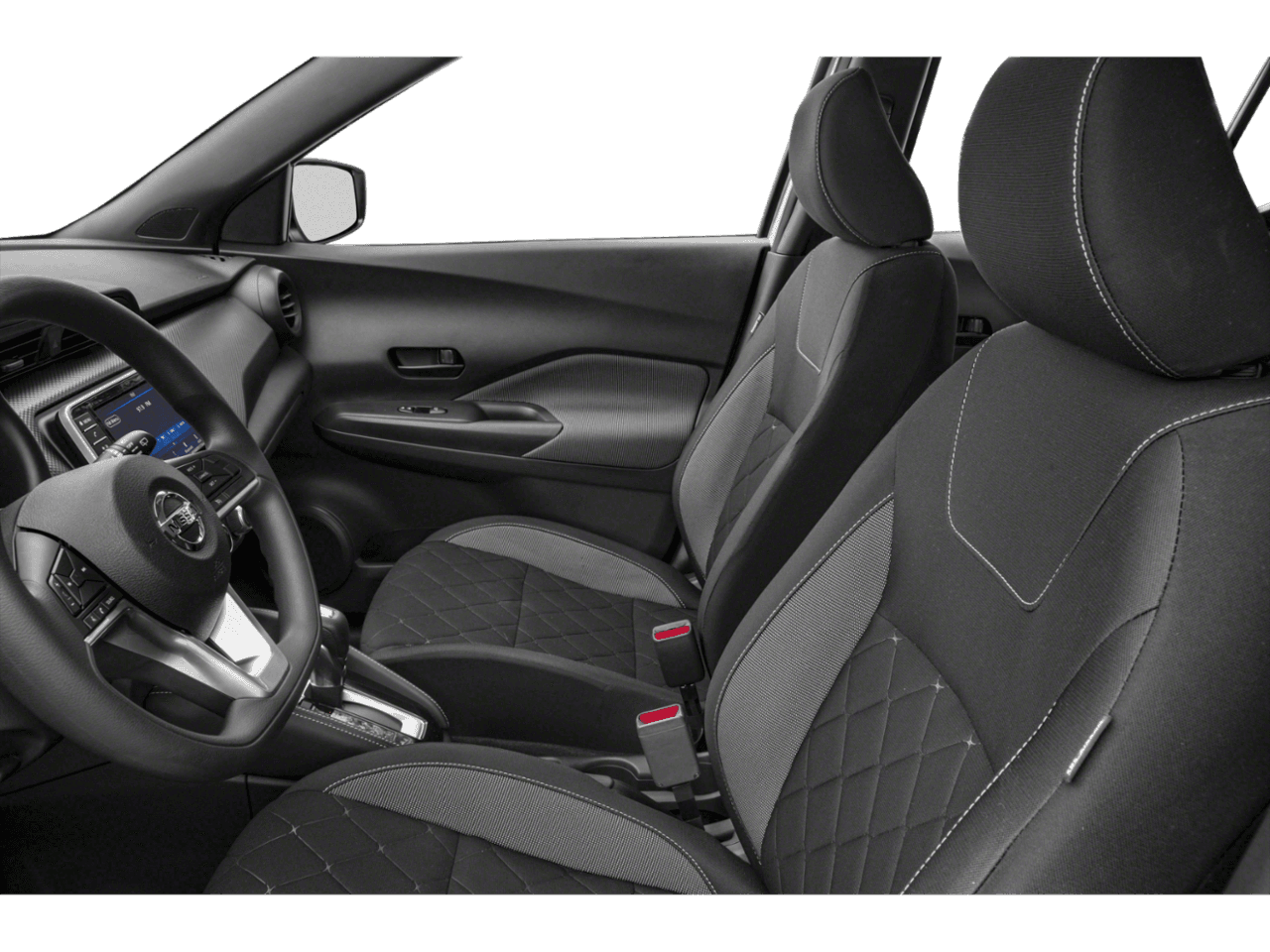 2018 Nissan Kicks S - Interior Driver's Side with Door Open, Front Seat Feature