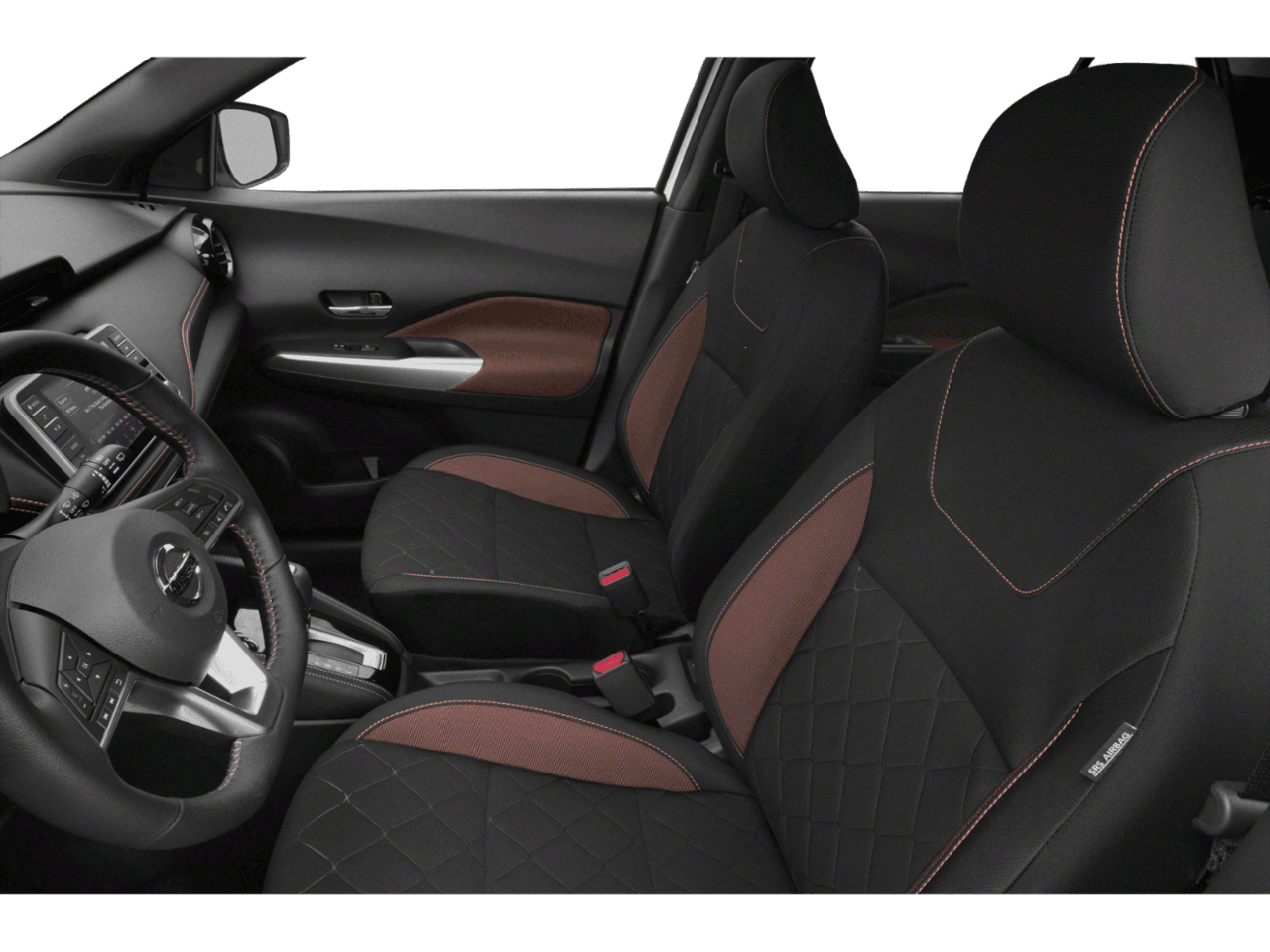 2018 Nissan Kicks SR - Interior Driver's Side with Door Open, Front Seat Feature