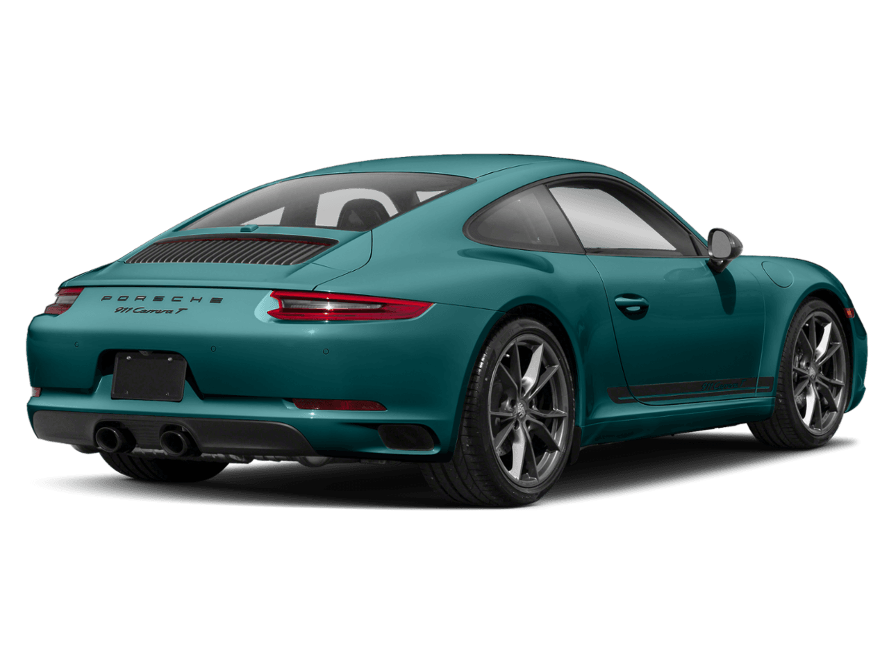 2018 Porsche 911 Carrera T - Rear 3/4, facing to the right