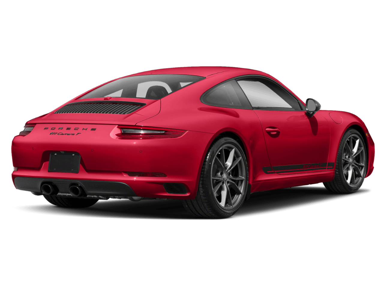 2018 Porsche 911 Carrera T - Rear 3/4, facing to the right