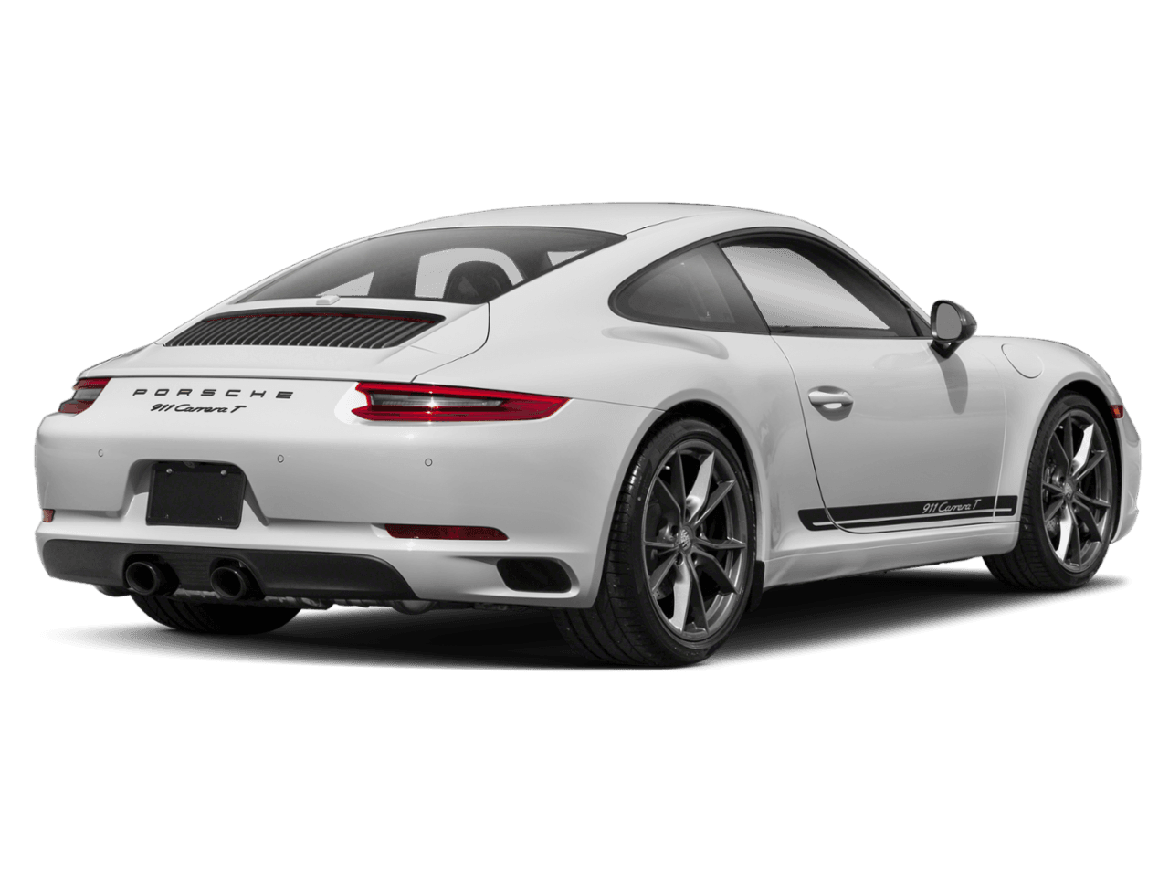 2018 Porsche 911 Carrera T - Rear 3/4, facing to the right