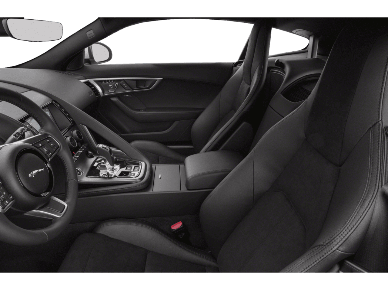 2020 Jaguar F-TYPE P300 - Interior Driver's Side with Door Open, Front Seat Feature