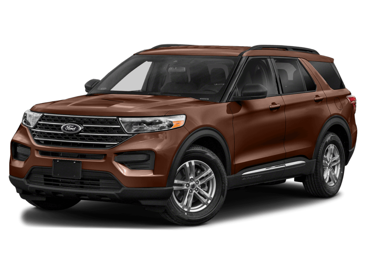 2020 Ford Explorer XLT RWD - Front 3/4, facing to the left