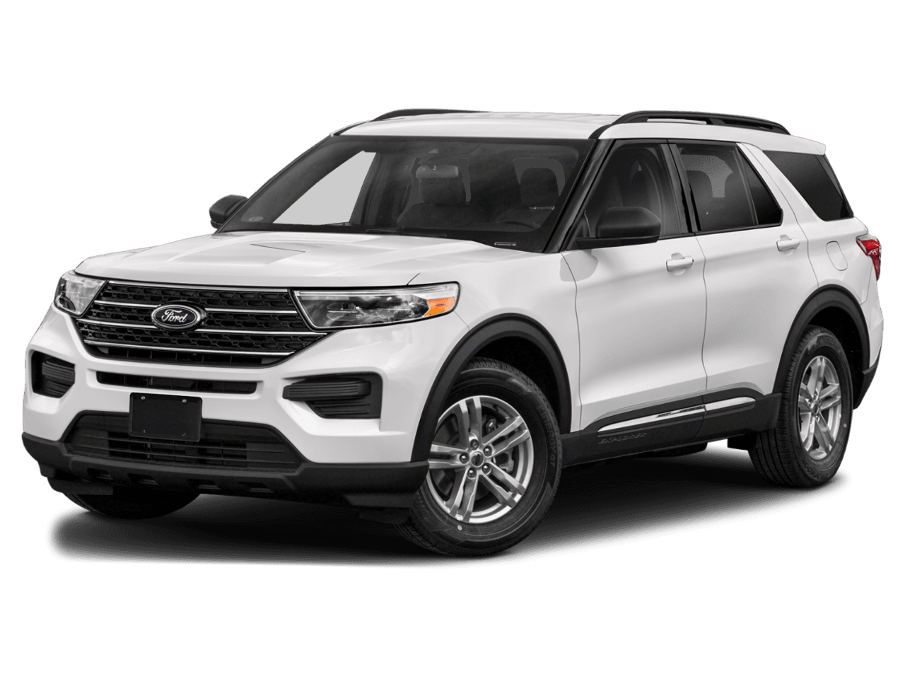 2020 Ford Explorer XLT RWD - Front 3/4, facing to the left