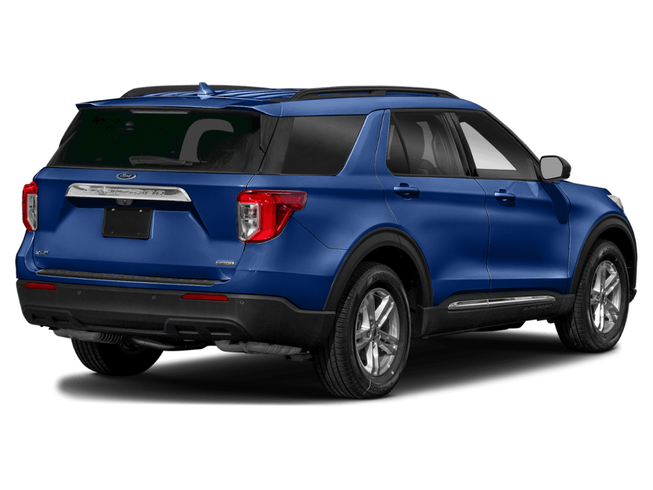 2020 Ford Explorer XLT RWD - Rear 3/4, facing to the right