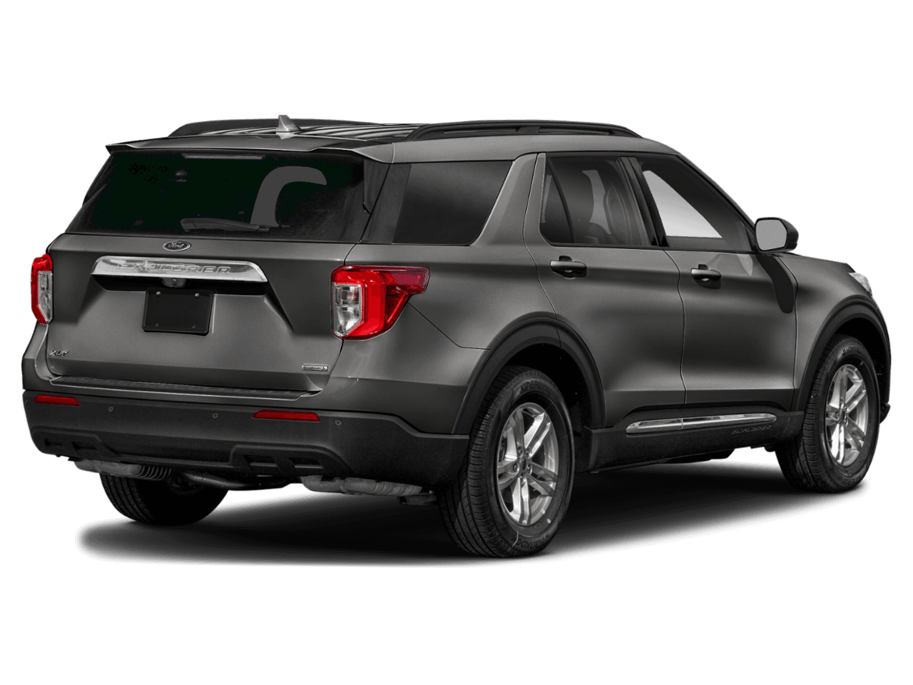2020 Ford Explorer XLT RWD - Rear 3/4, facing to the right