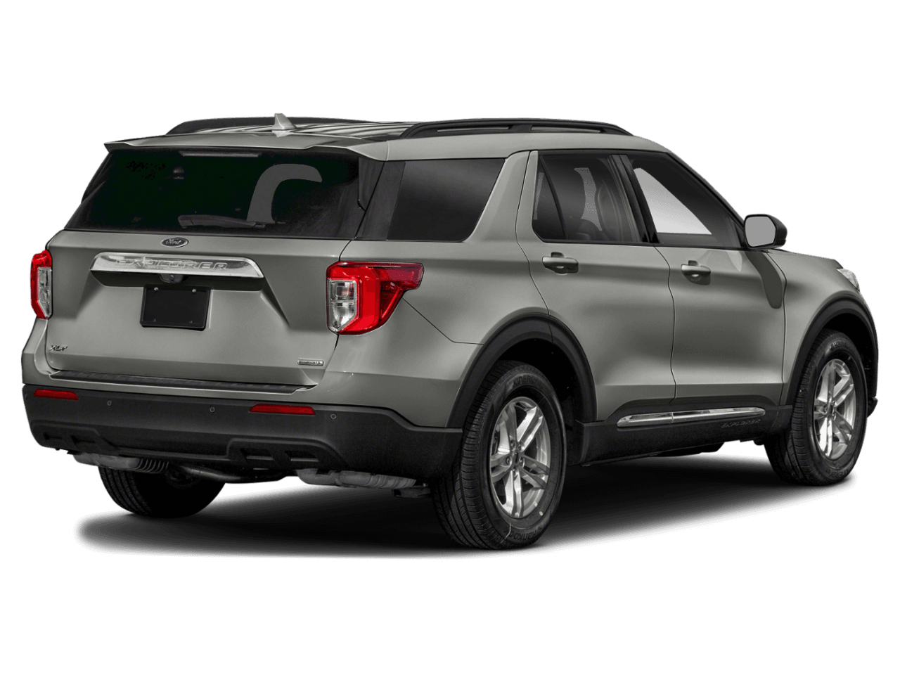 2020 Ford Explorer XLT RWD - Rear 3/4, facing to the right