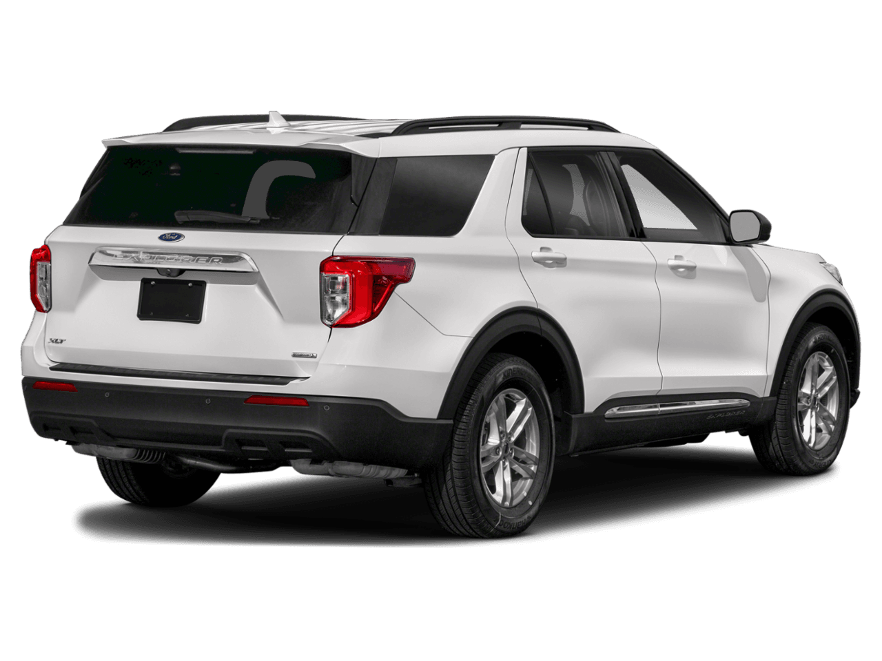 2020 Ford Explorer XLT RWD - Rear 3/4, facing to the right