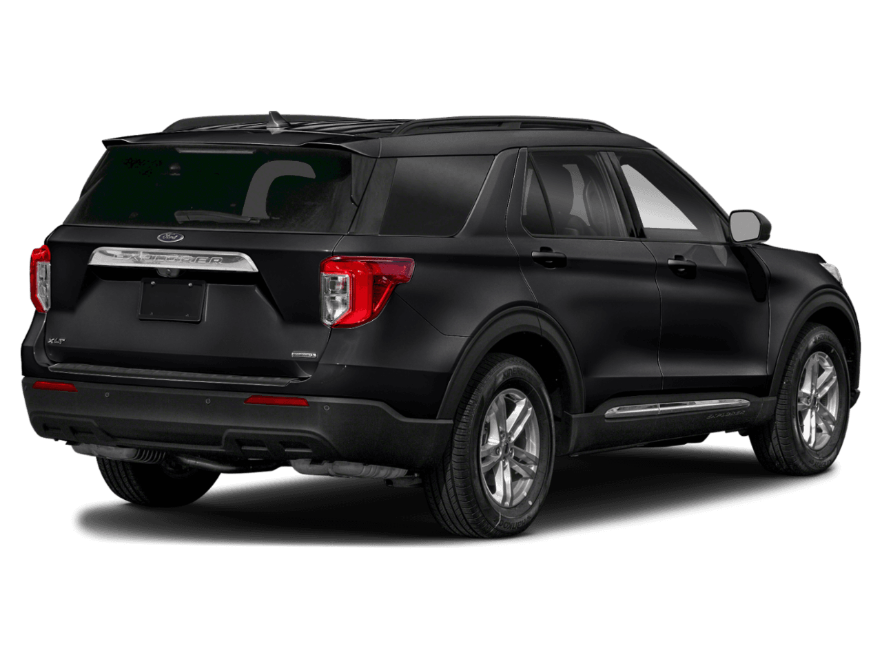 2020 Ford Explorer XLT 4WD - Rear 3/4, facing to the right