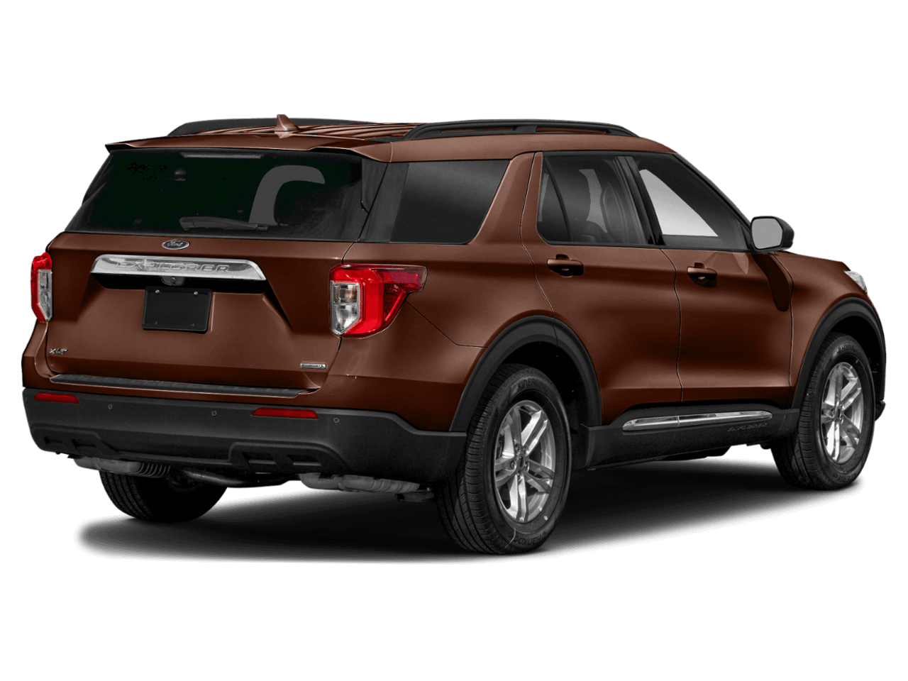 2020 Ford Explorer XLT 4WD - Rear 3/4, facing to the right