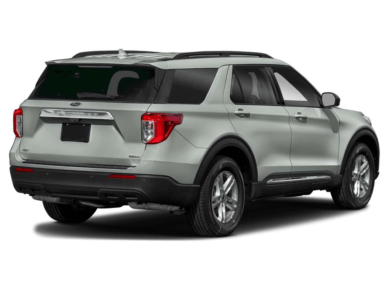 2020 Ford Explorer XLT 4WD - Rear 3/4, facing to the right