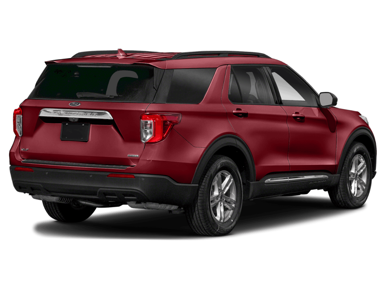2020 Ford Explorer XLT 4WD - Rear 3/4, facing to the right