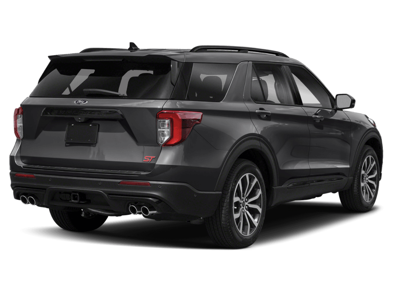 2020 Ford Explorer ST 4WD - Rear 3/4, facing to the right