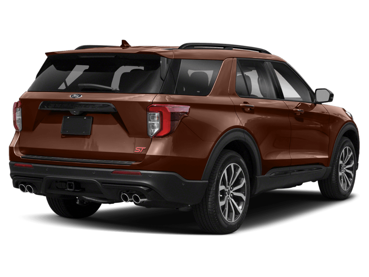 2020 Ford Explorer ST 4WD - Rear 3/4, facing to the right