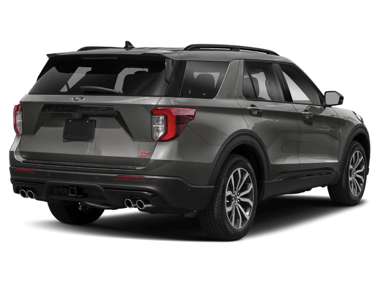 2020 Ford Explorer ST 4WD - Rear 3/4, facing to the right