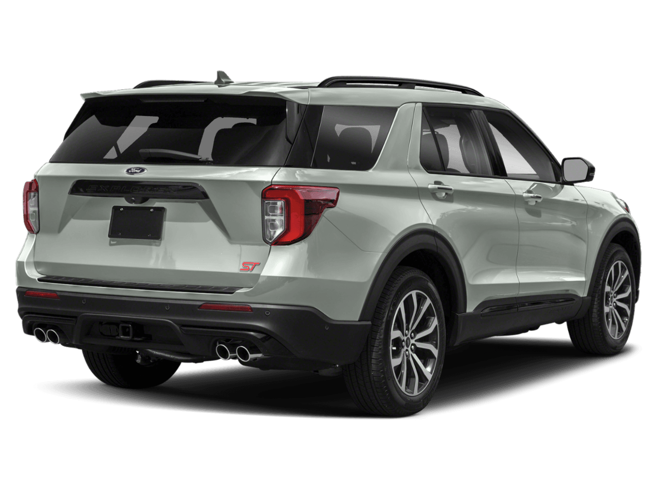 2020 Ford Explorer ST 4WD - Rear 3/4, facing to the right