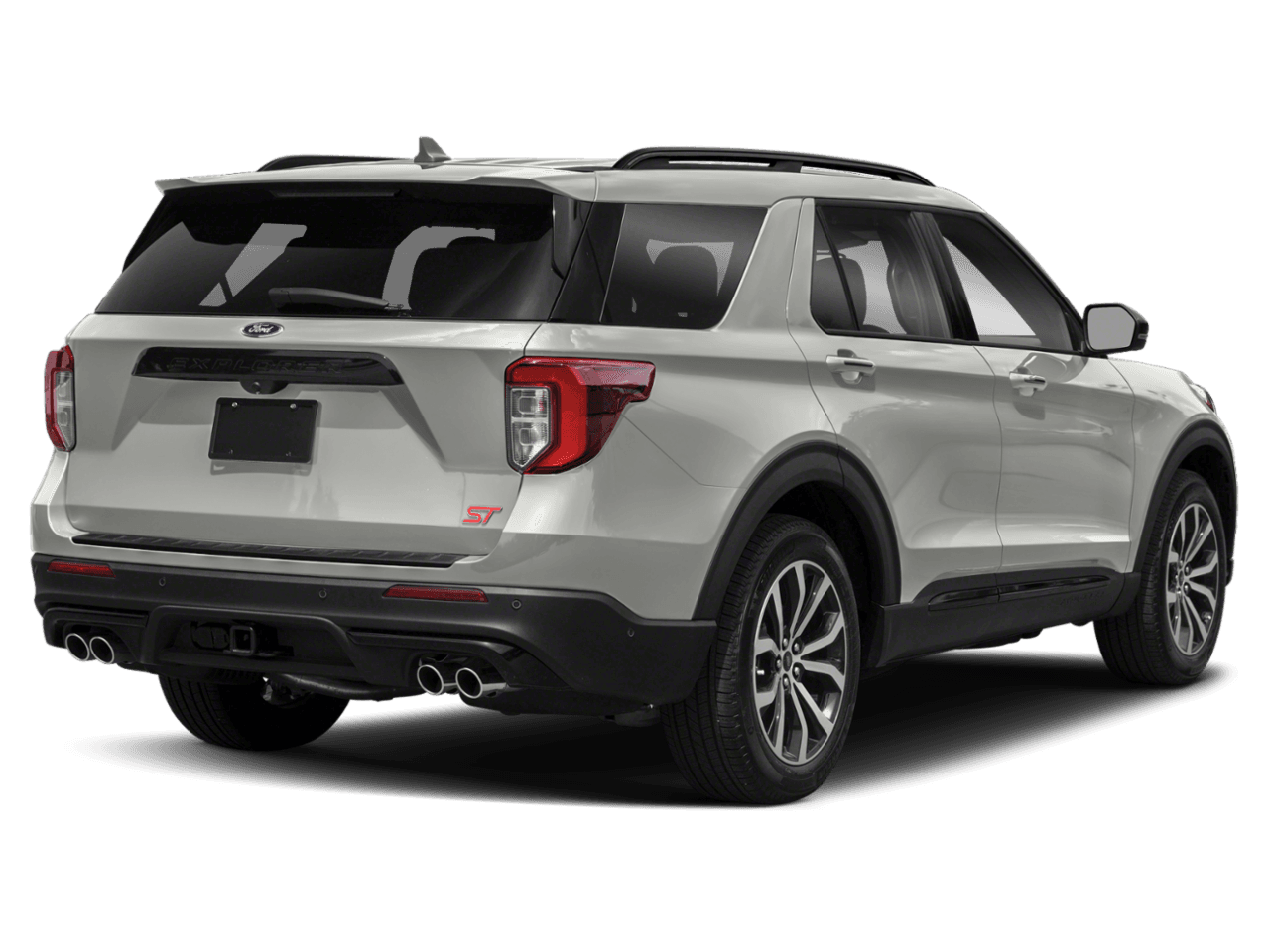 2020 Ford Explorer ST 4WD - Rear 3/4, facing to the right