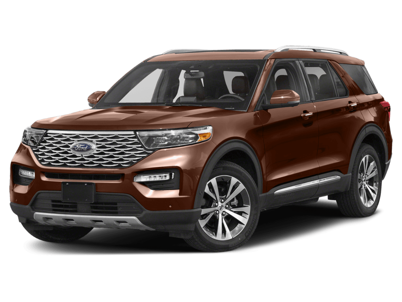2020 Ford Explorer Platinum 4WD - Front 3/4, facing to the left