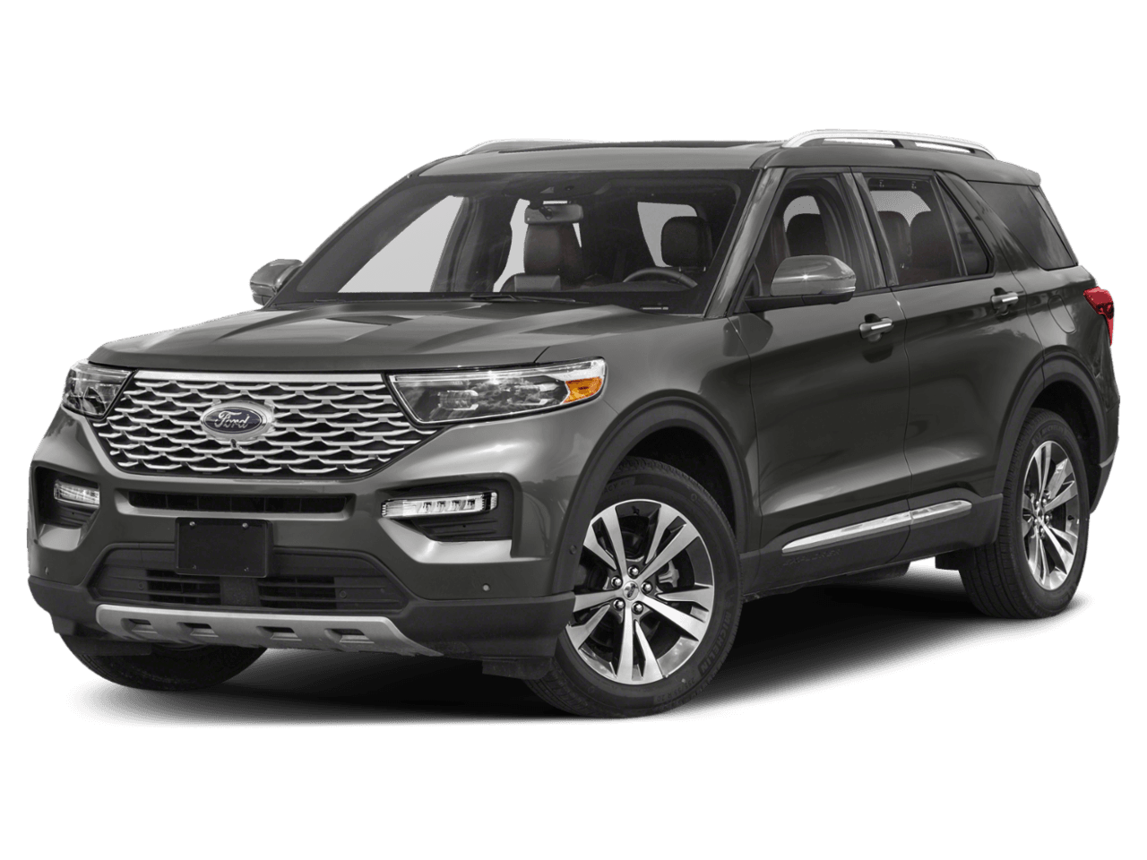 2020 Ford Explorer Platinum 4WD - Front 3/4, facing to the left