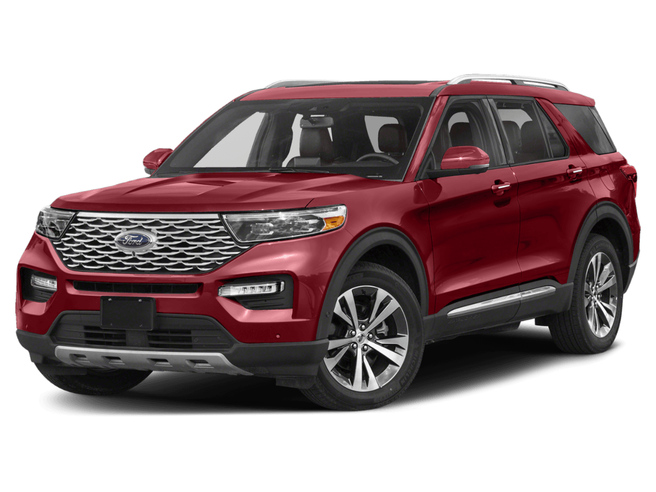 2020 Ford Explorer Platinum 4WD - Front 3/4, facing to the left