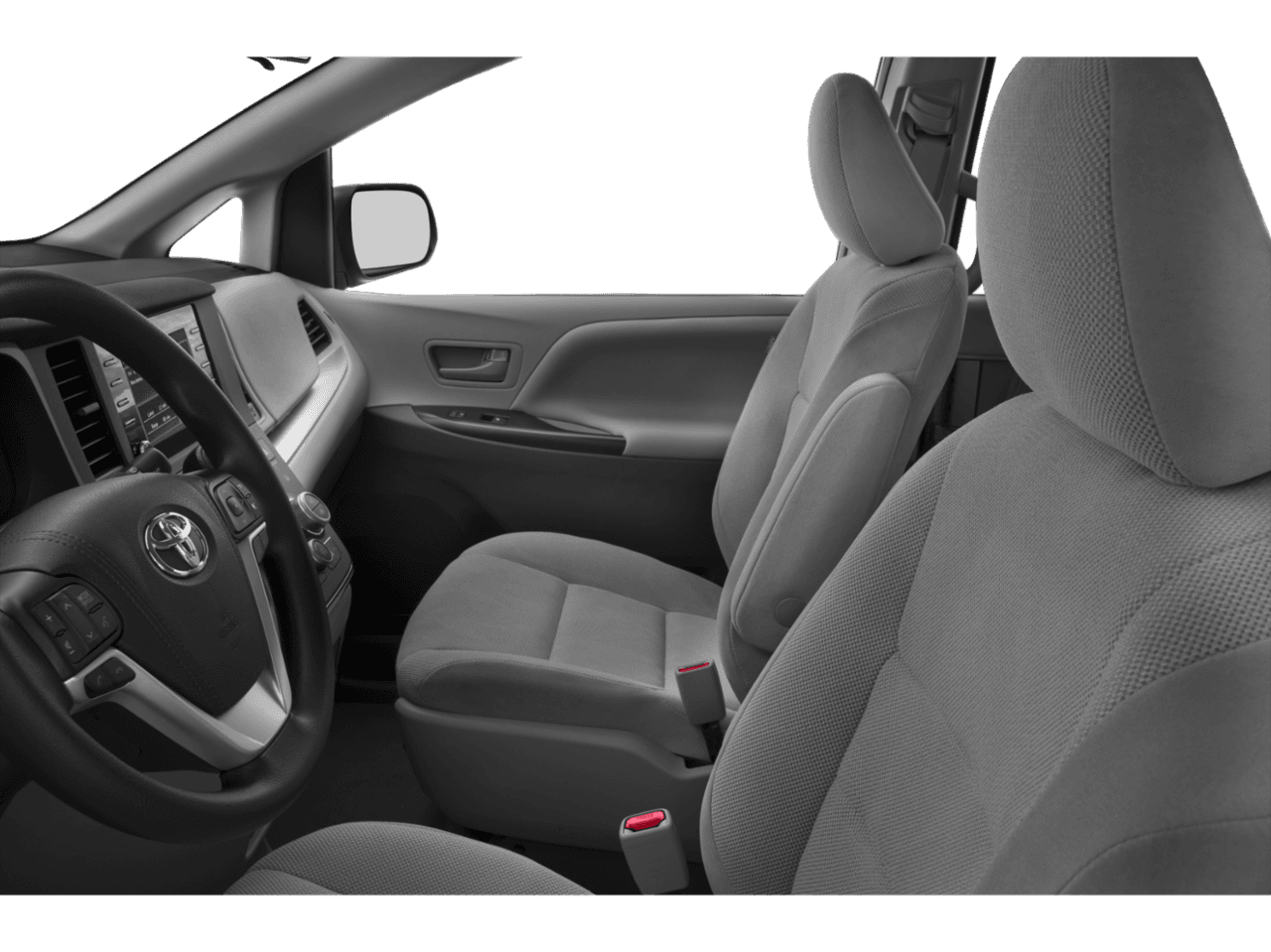 2020 Toyota Sienna L - Interior Driver's Side with Door Open, Front Seat Feature
