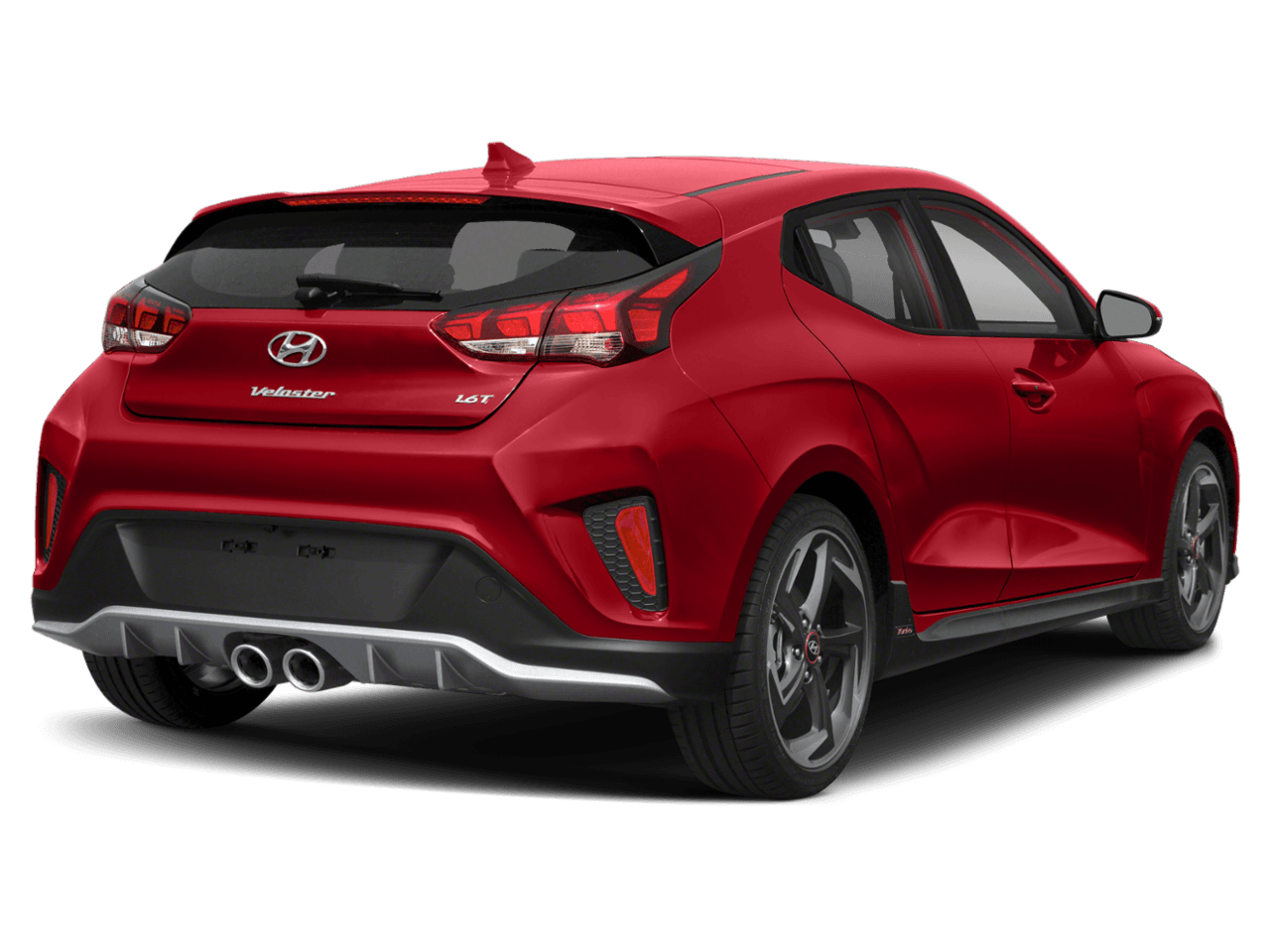 2020 Hyundai Veloster Turbo Ultimate - Rear 3/4, facing to the right