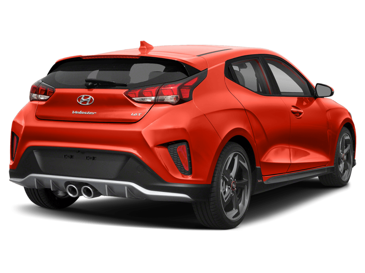 2020 Hyundai Veloster Turbo Ultimate - Rear 3/4, facing to the right