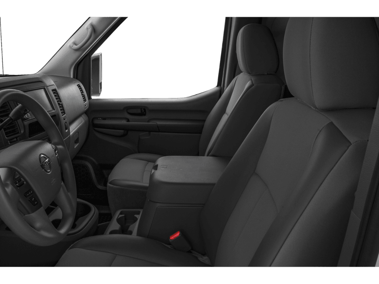 2020 Nissan NV Cargo SV - Interior Driver's Side with Door Open, Front Seat Feature