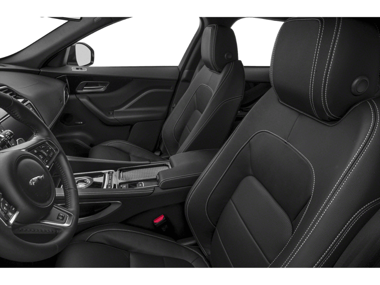 2020 Jaguar F-PACE 25t - Interior Driver's Side with Door Open, Front Seat Feature