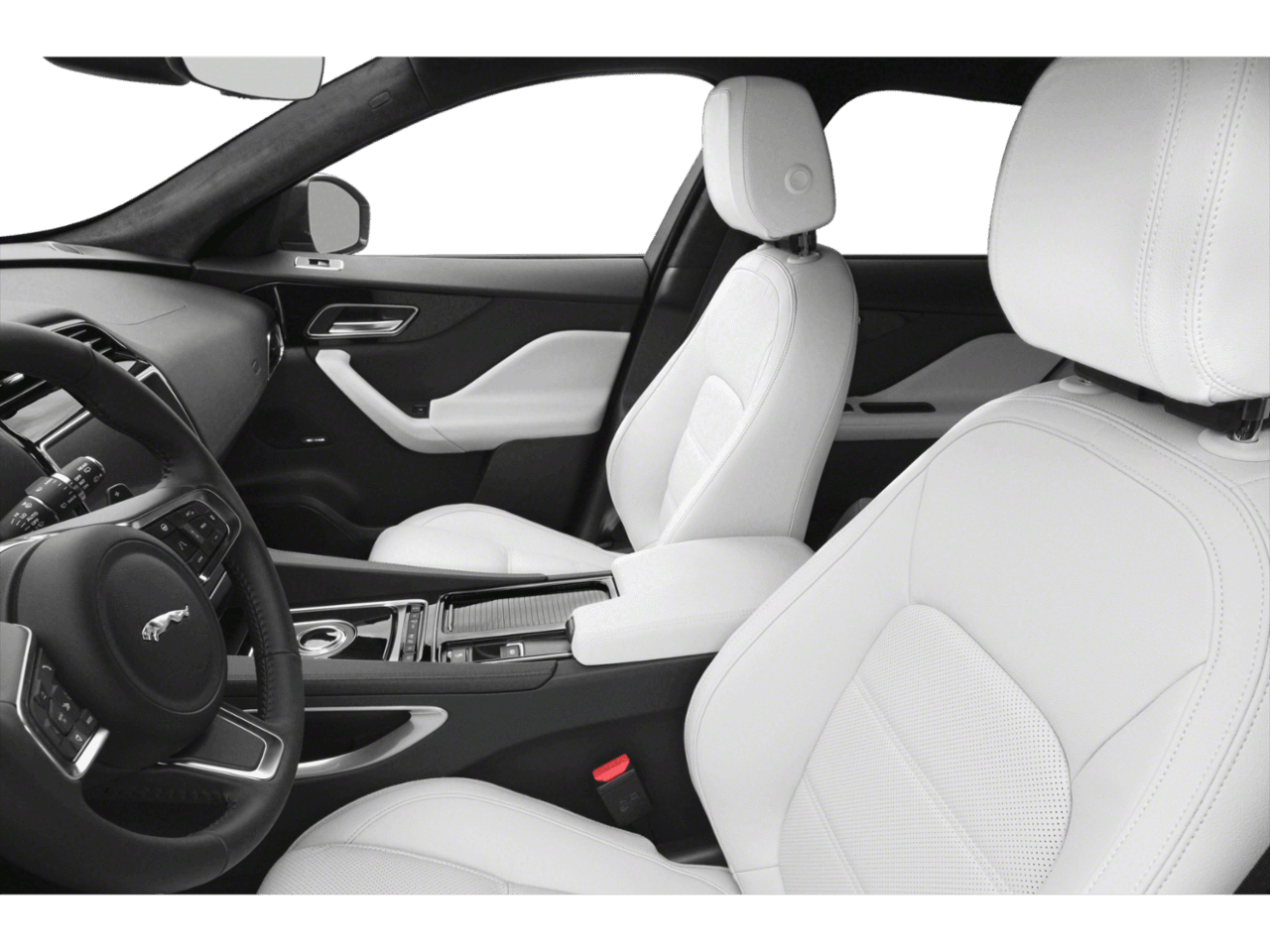 2020 Jaguar F-PACE 30t Portfolio - Interior Driver's Side with Door Open, Front Seat Feature