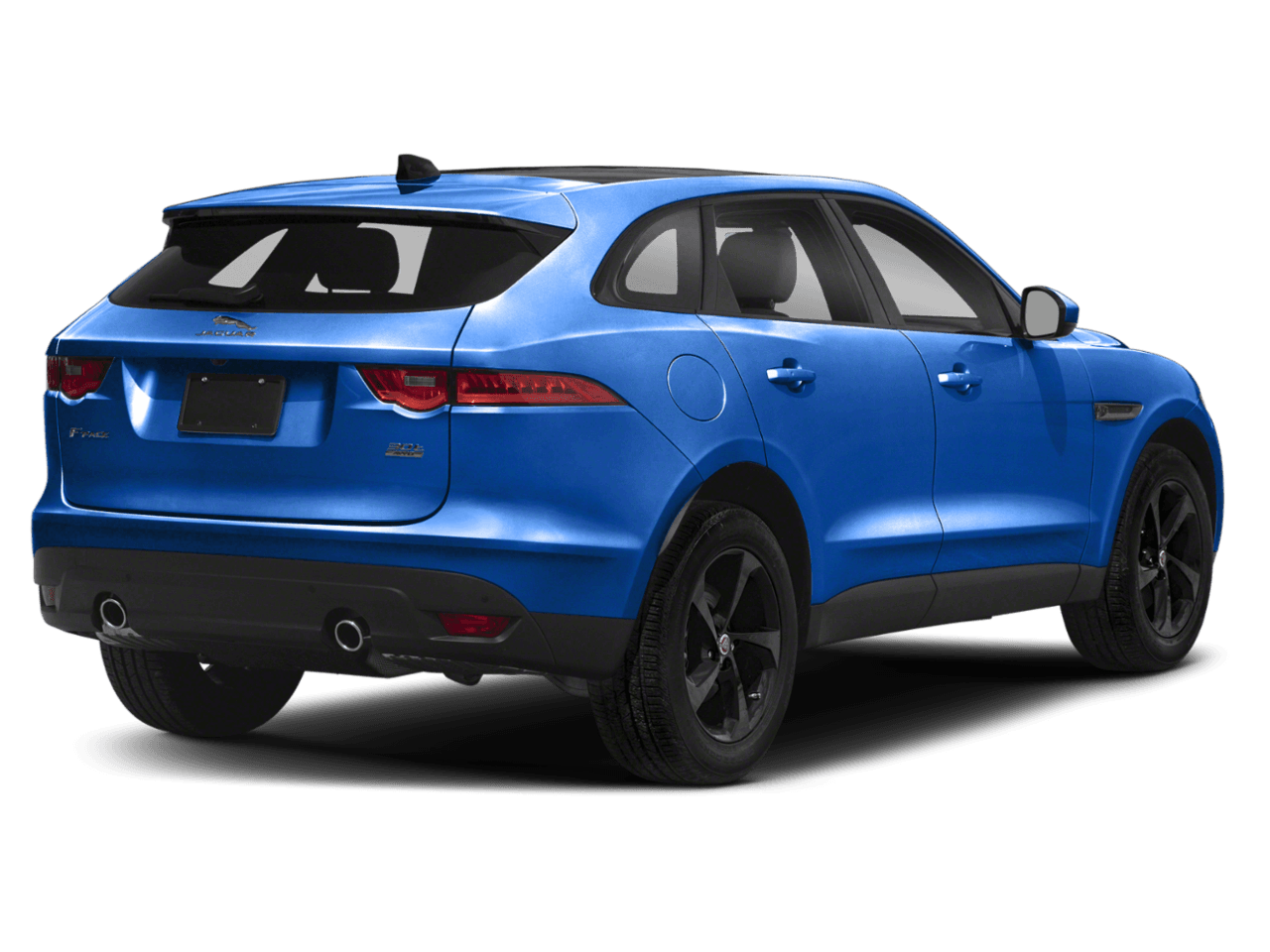 2020 Jaguar F-PACE 30t Portfolio - Rear 3/4, facing to the right