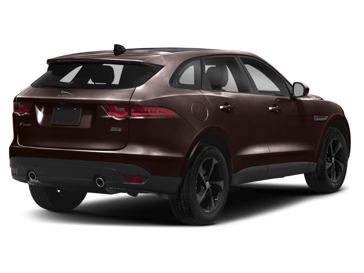 2020 Jaguar F-PACE 30t Portfolio - Rear 3/4, facing to the right