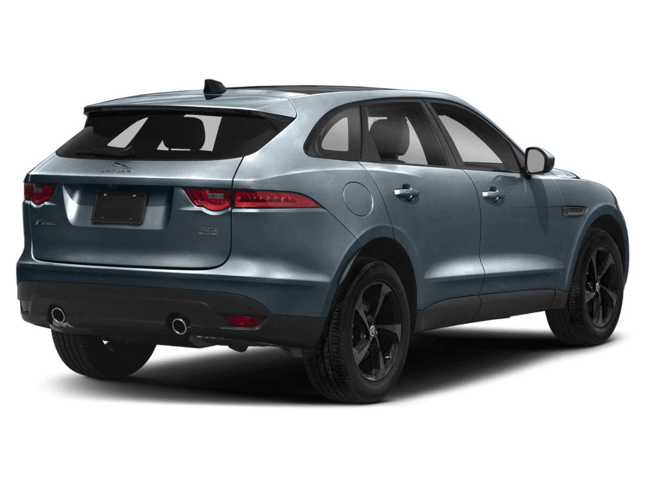 2020 Jaguar F-PACE 30t Portfolio - Rear 3/4, facing to the right