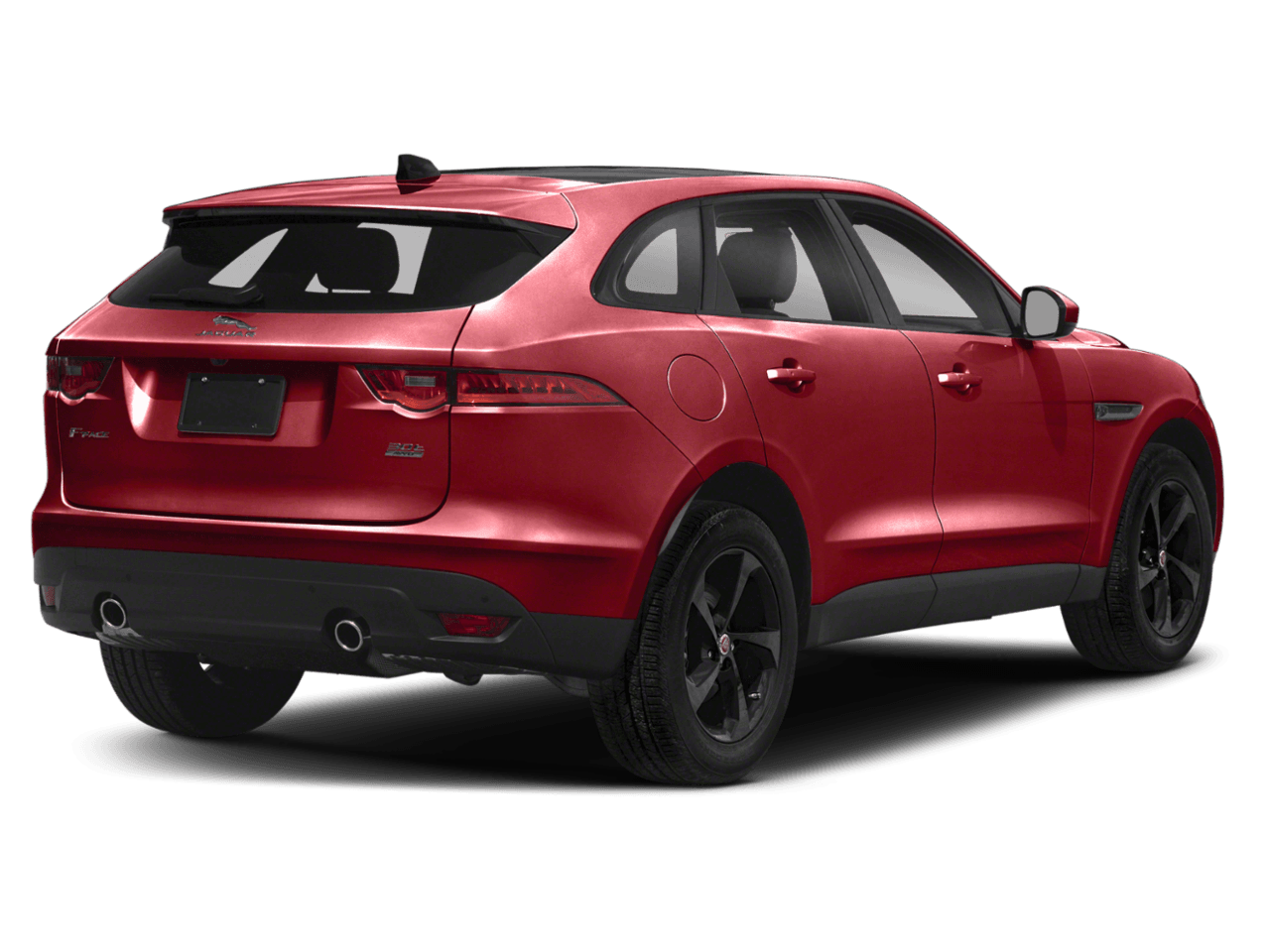 2020 Jaguar F-PACE 30t Portfolio - Rear 3/4, facing to the right
