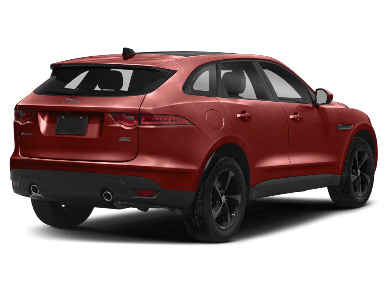 2020 Jaguar F-PACE 30t Portfolio - Rear 3/4, facing to the right