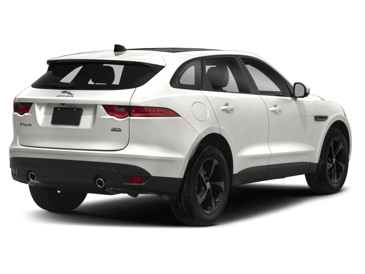 2020 Jaguar F-PACE 30t Portfolio - Rear 3/4, facing to the right