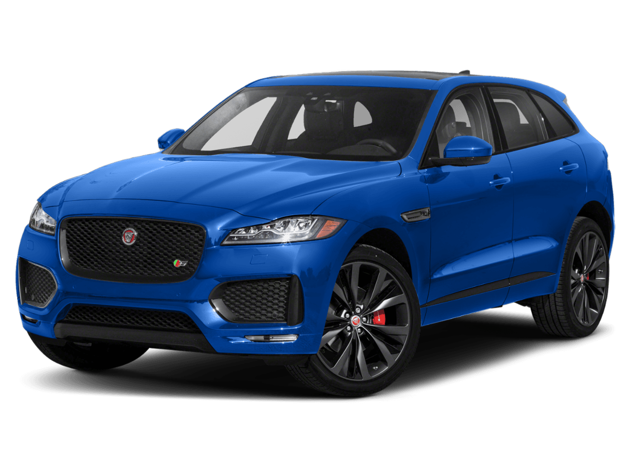 2020 Jaguar F-PACE S - Front 3/4, facing to the left