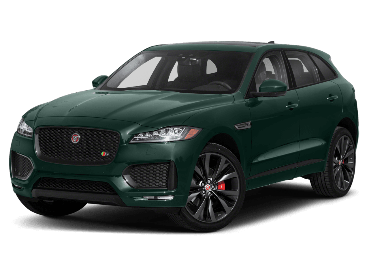 2020 Jaguar F-PACE S - Front 3/4, facing to the left